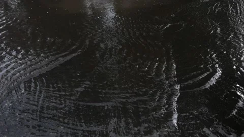 Background rainwater streams during rain in the city Stock Footage 131548329
