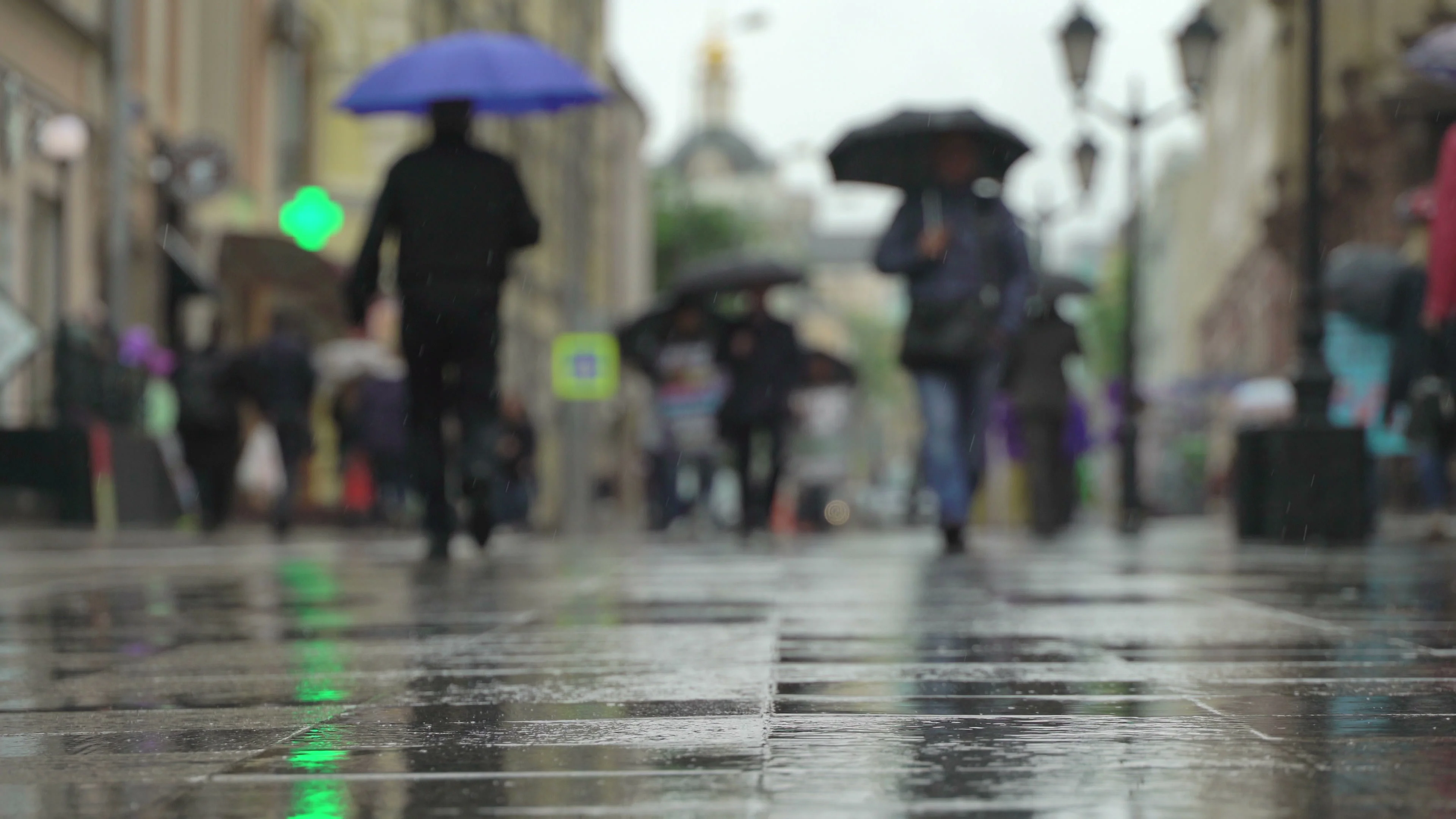 Background of rainy day on city street. ... | Stock Video | Pond5