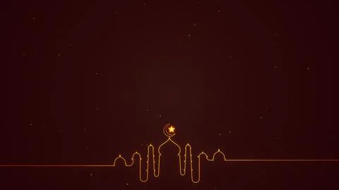 Background of Ramadan Kareem Eid with mosque and comet Ilustração Stock