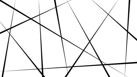 Background random chaotic lines form various geometric shapes Stock Illustration