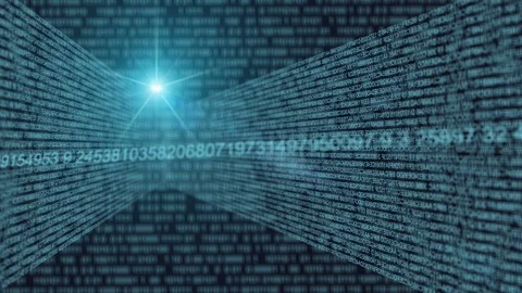 Background with random digital text in code Stock Footage 97742634