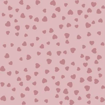 Background of random falling hearts Stock Illustration
