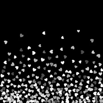 Background of random falling hearts Stock Illustration