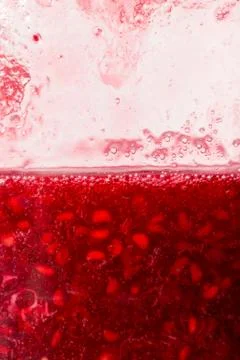 Background of raspberry jam in a jar. macro Stock Photos