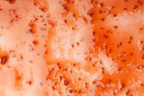 Background of raspberry jam. textured red background. dessert Stock Photos