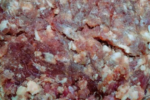 Background of raw minced meat Stock Photos