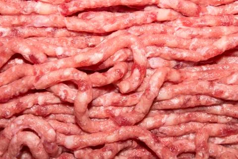 Background of raw minced meat.Texture of minced meat. Stock Photos