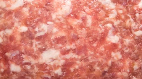 Background of raw minced meat.Texture of minced meat. Stock Photos