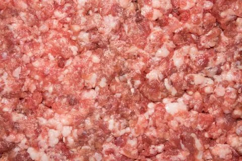 Background of raw minced meat.Texture of minced meat. Stock Photos