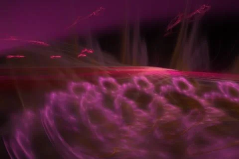 Background for rectangular card - abstract digitally rendered fractal design Stock Illustration