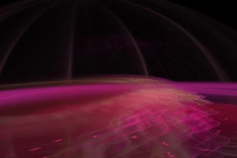 Background for rectangular card - abstract digitally rendered fractal design Stock Illustration