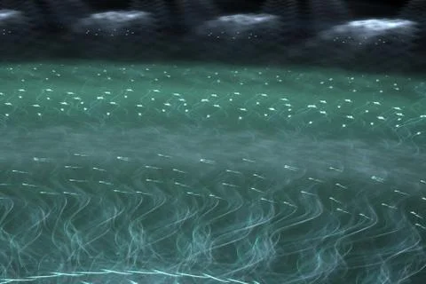 Background for rectangular card - abstract digitally rendered fractal design Illustrazione stock