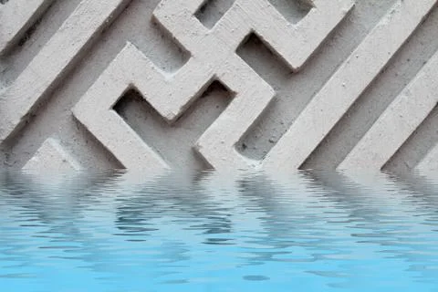 Background of rectangular sidewalk Stockfoto's