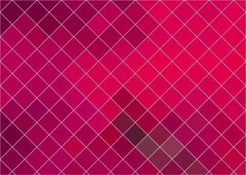 A background with red and crimson colored diamonds Illustrazione stock