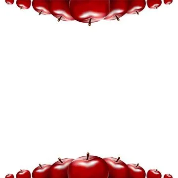 Background with red apples. Stock Illustration