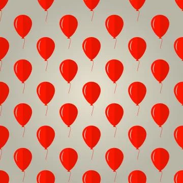 Background for red balloons Stock Illustration