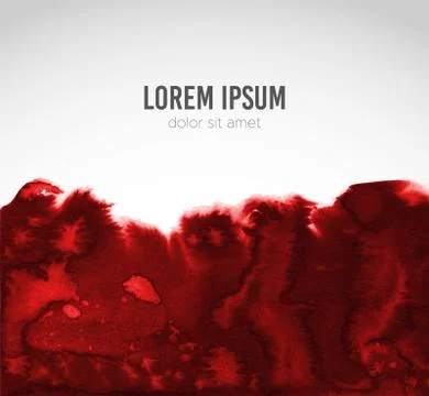 Background with red blood splashes on white background Illustrazione stock