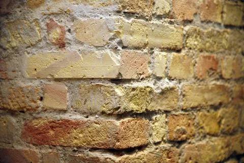 Background of red brick wall corner pattern texture Stock Photos