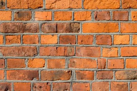 Background of red brick wall pattern texture. Foto stock