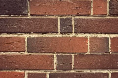 Background of red brick wall pattern texture. Foto stock
