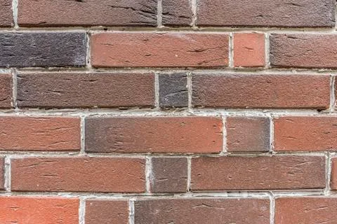 Background of red brick wall pattern texture. 스톡 사진