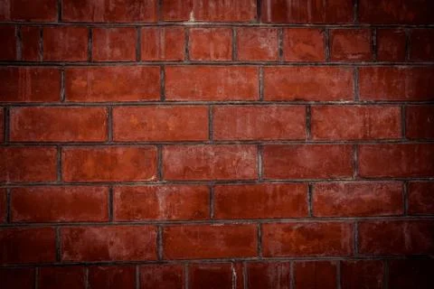 Background of red brick wall pattern texture. Stock-Fotos