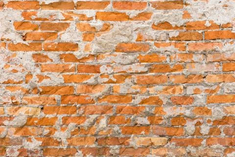 Background of red brick wall pattern texture. Foto stock