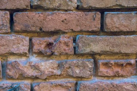 Background of red brick wall pattern texture Stock-Fotos