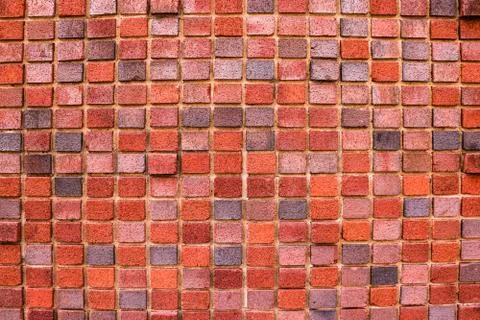 Background of red brick wall pattern texture. Great for graffiti inscriptions Stock Photos