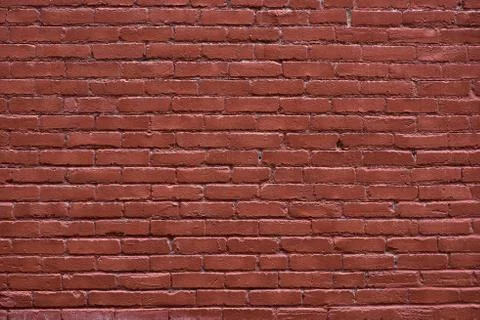 Background of red brick wall pattern texture. Great for graffiti inscriptions Stock Photos