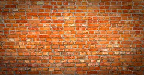 Background of red brick wall pattern texture Stock Photos