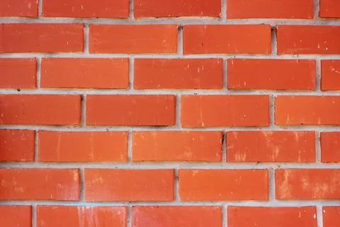 Background of red brick wall pattern texture. Great for graffiti lettering. Stock Photos