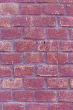 Background of red brick wall pattern texture. Stock Photos