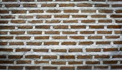 Background of red brick wall pattern texture Stock Photos