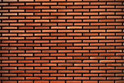 Background of red brick wall Stock Photos