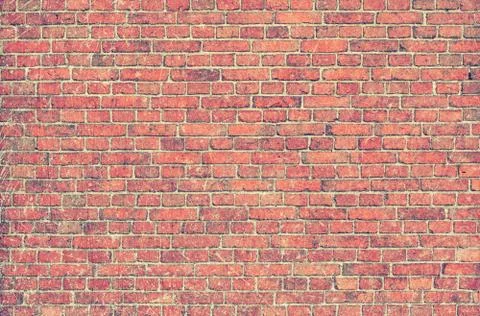Background of red brick wall Stock Photos