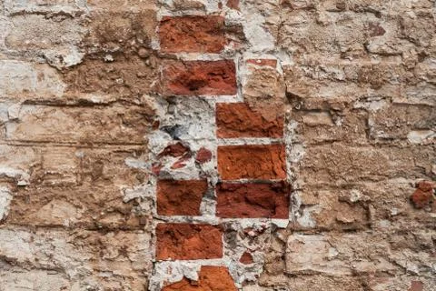 Background. Red brick wall Stock Photos