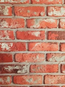 Background red brick wall Stock Photos