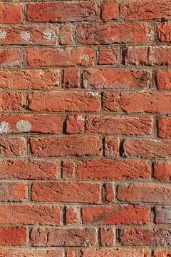 Background from the red brick wall Stock Photos