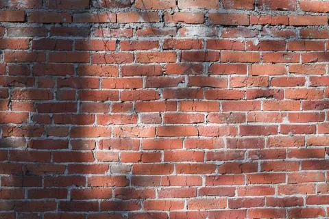 Background of red brick wall Foto stock