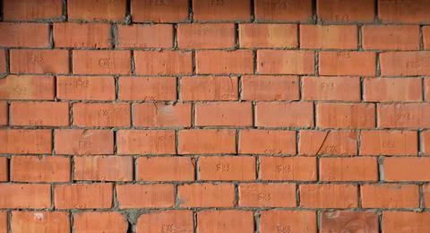 Background of red brown brick wall texture Stock Photos