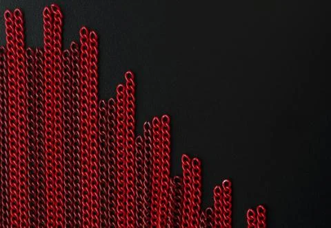Background of red chains Stock Photos