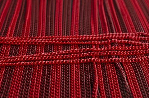 Background of red chains Stock Photos