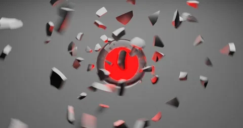 Background with red circles Video stock 262483665
