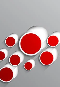 Background with red circles Stock Illustration