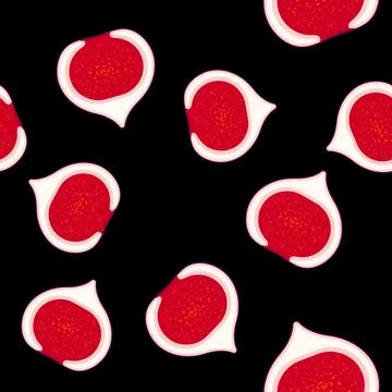 Background of red organic helthy fruit. Citrus juice seamless pattern. Stock Illustration