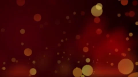 Background red particle bokeh Stock Footage