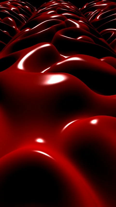 Background with Red Plasma, Unique Design, Paints, Reflection, Exclusive Stock Footage 303847912
