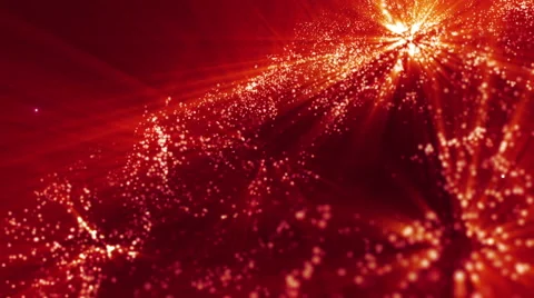 Background red with rays in space. Stock Footage 64829016