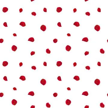 Background with red rose petals. Eps 10 vector. Seamless pattern with red flower Stock Illustration